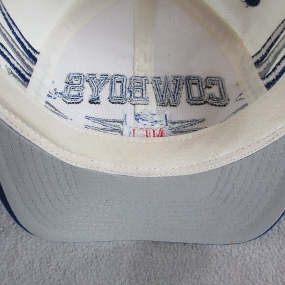 VINTAGE Dallas Cowboys Hat Cap Snapback Diamond Logo Athletic NFL Football 90s - Picture 7 of 10